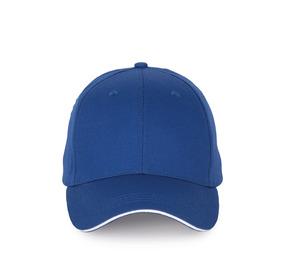 K-up KP191 - Casquette avec sandwich contrasté - 6 panneaux Royal Blue / White