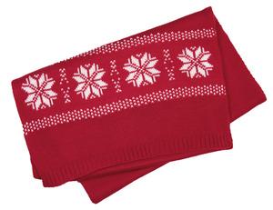 K-up KP541 - Echarpe de Noël tricotée motif étoiles Cherry Red