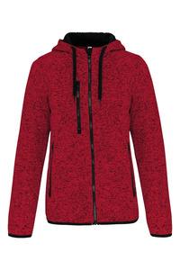 PROACT PA366 - Veste à capuche chinée femme Red Melange