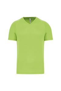 PROACT PA476 - T-shirt de sport manches courtes col v homme Lime