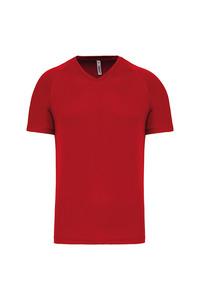 PROACT PA476 - T-shirt de sport manches courtes col v homme Red