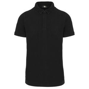 WK. Designed To Work WK225 - Polo col boutons pression manches courtes homme Black