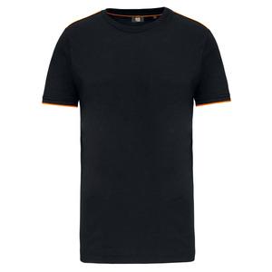 WK. Designed To Work WK3020 - T-shirt DayToDay manches courtes homme Black / Orange