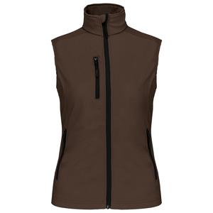 Kariban K404 - BODYWARMER SOFTSHELL FEMME Chocolate