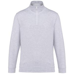 Kariban K478 - Sweat-shirt col zippé Ash Heather