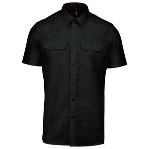 Kariban K503 - Chemise pilote manches courtes homme Black