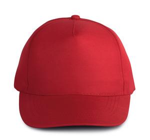 K-up KP157 - Casquette polyester - 5 panneaux Red