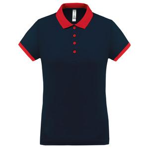 Proact PA490 - Polo piqué performance femme Sporty Navy / Red