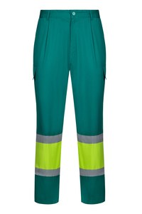 Velilla 303003 - PANTALON BICOLORE HV GREEN/HI-VIS YELLOW