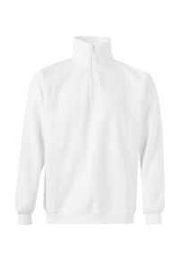 Velilla 105702 - SWEAT DEMI-ZIP White