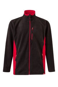 Velilla 201504 - VESTE POLAIRE BICOLORE Noir/Rouge