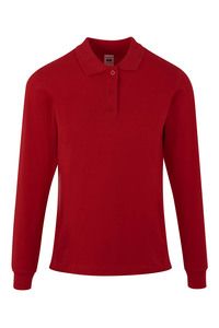Mukua PL200WC - POLO FEMME MANCHES LONGUES Red