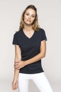 Kariban K394 - T-shirt maille piquée col V femme